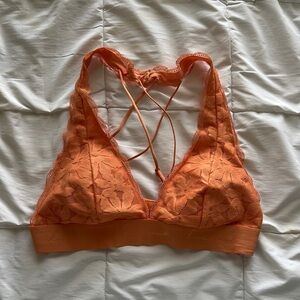 Victoria's Secret (Pink) Orange Lace Bralette
